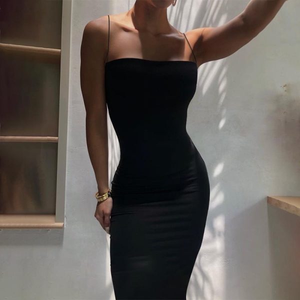 Pencil Bodycon Maxi Dress - Image 2