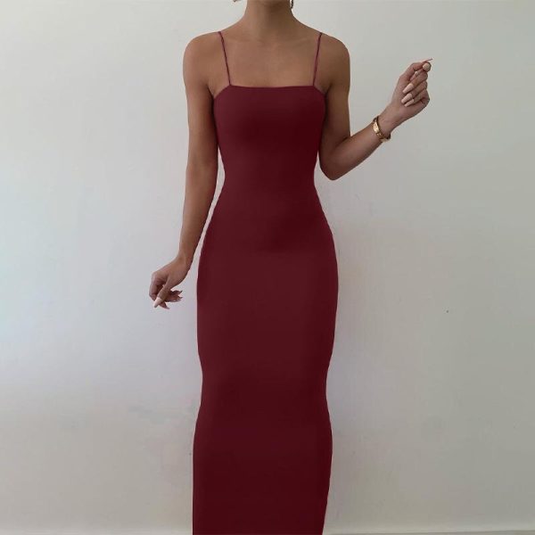 Pencil Bodycon Maxi Dress - Image 4