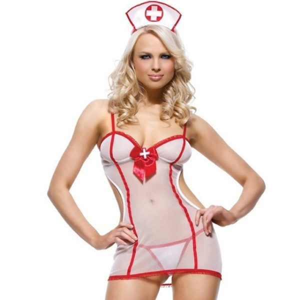 Sexy Nurse Babydoll Set