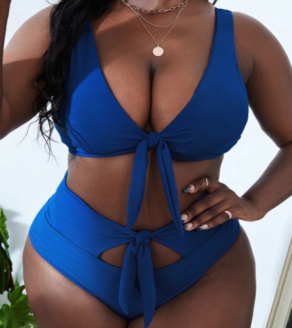 Tie Up High Waist Bikini Set