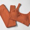Ribbed Crop Top Bra & Leggings Set - Image 9