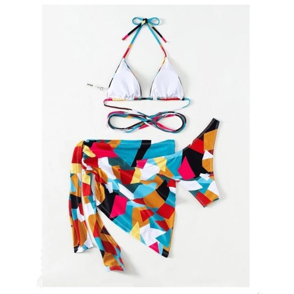 3 Piece Low Waist Bikini Set - Image 3
