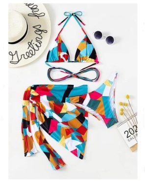 3 Piece Low Waist Bikini Set