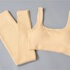 Ribbed Crop Top Bra & Leggings Set - Image 8