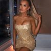 Strapless Glitter Dress - Image 3
