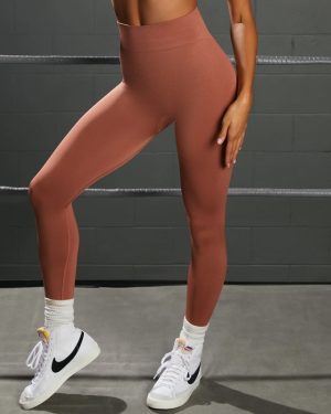 Rust Seamless High Waist Leggings