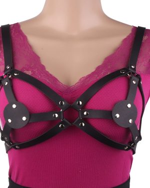 PU Leather Bra