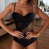 Mesh Contrast Swimsuit