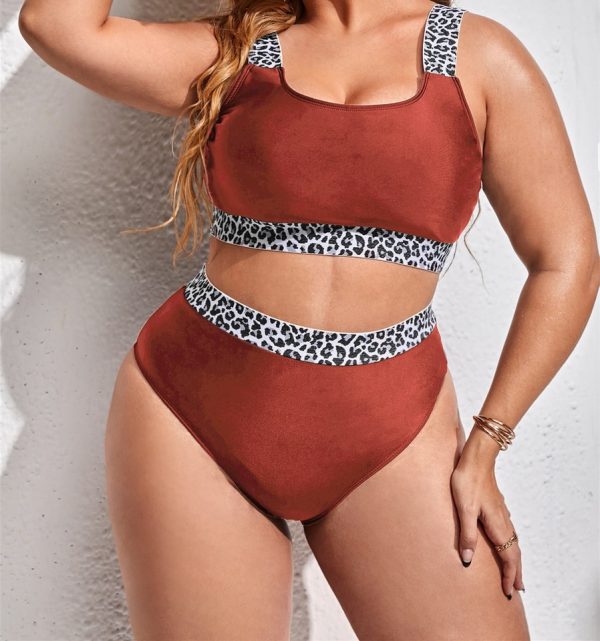 High Waist Leopard Print Detail Bikini