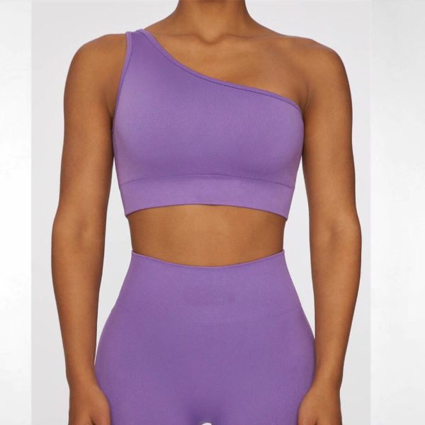 One Shoulder Crop Top & Shorts Set - Image 3