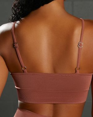 Seamless Rust Sports Bra