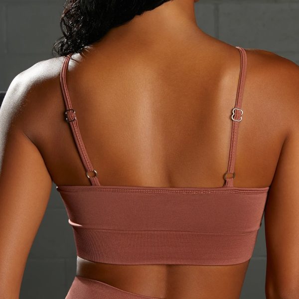 Seamless Rust Sports Bra - Image 2