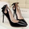 Butterfly-knot Stilleto Pumps