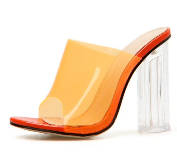 Orange Clear 3-inch Heels - Image 2