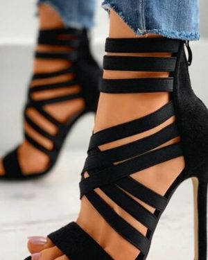 Open Toe Gladiator Heels