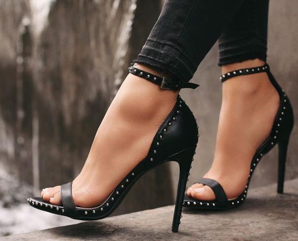 Black Studded Stilettos - Image 3