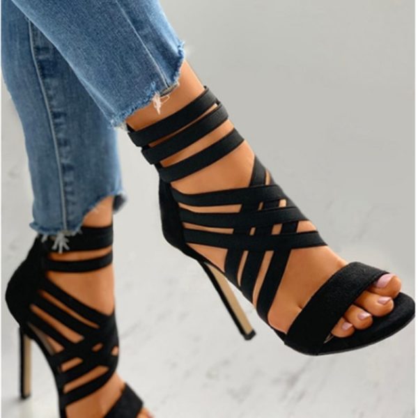 Open Toe Gladiator Heels - Image 2