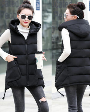 Sleeveless Hooded Gilet