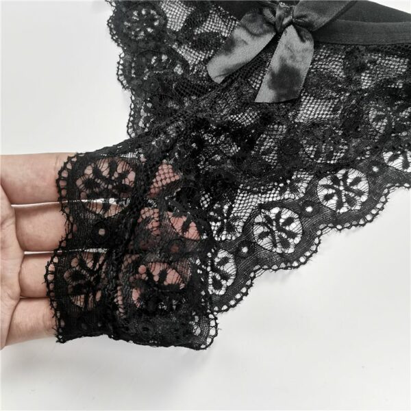 Lace Thong Low Waist Panties - Image 5