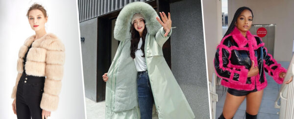 Blue Long Parka Reversible Hooded Coat - Image 5