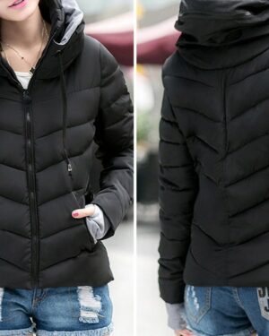 Parka Padded Panel No Hood Jacket