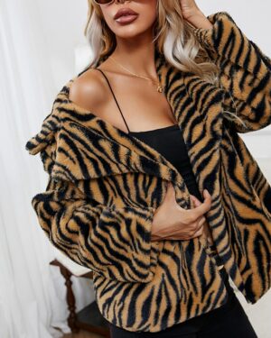 Tiger Faux Fur Jacket