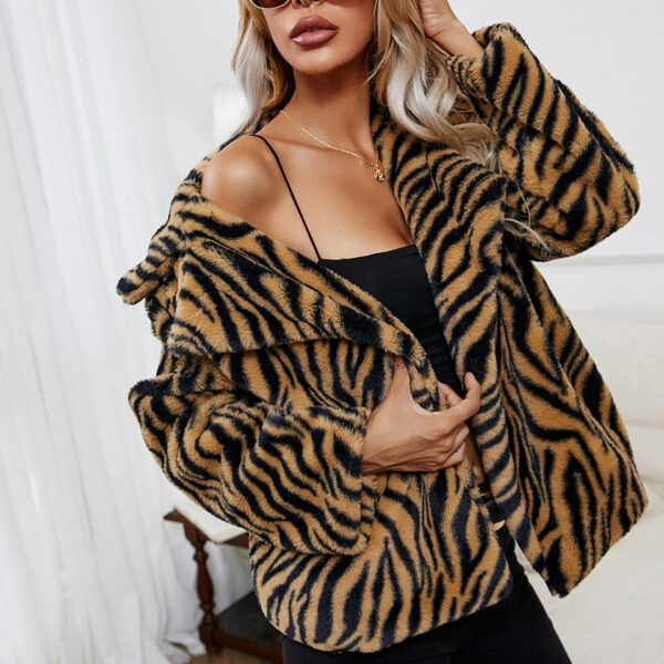 Tiger Faux Fur Jacket