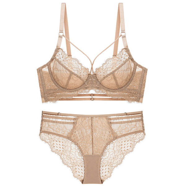 Push Up Brassiere Lace Bra And Underwear Set - Image 2
