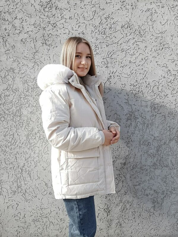 Padded Fur Parka Jacket - Image 4