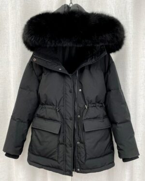 Padded Fur Parka Jacket