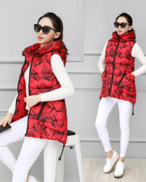 Red Camo Insp Hooded Gilet