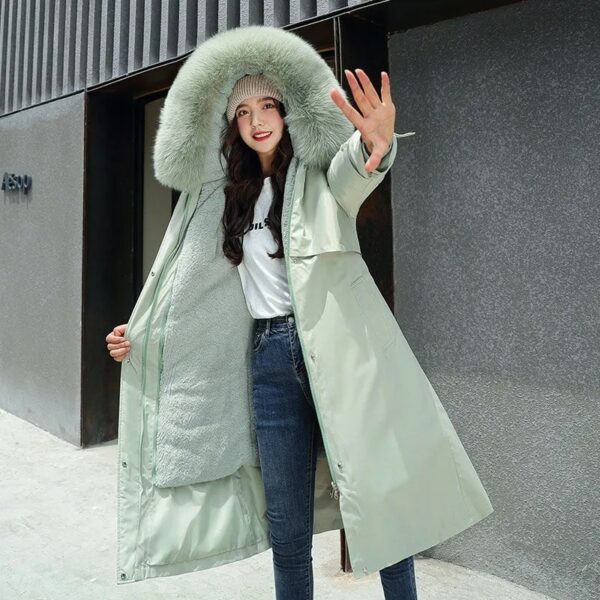 Long Parka Reversible Hooded Coat - Image 2