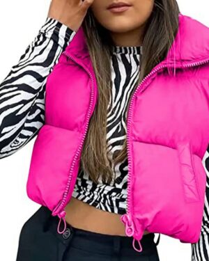 Crop Padded Puffer Gilet