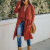 Light Grey Bohemian Long Cardigan - Image 4