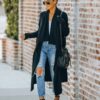 Light Grey Bohemian Long Cardigan - Image 2