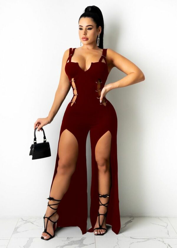 High Split Sleeveless Jumpsuit - Image 6