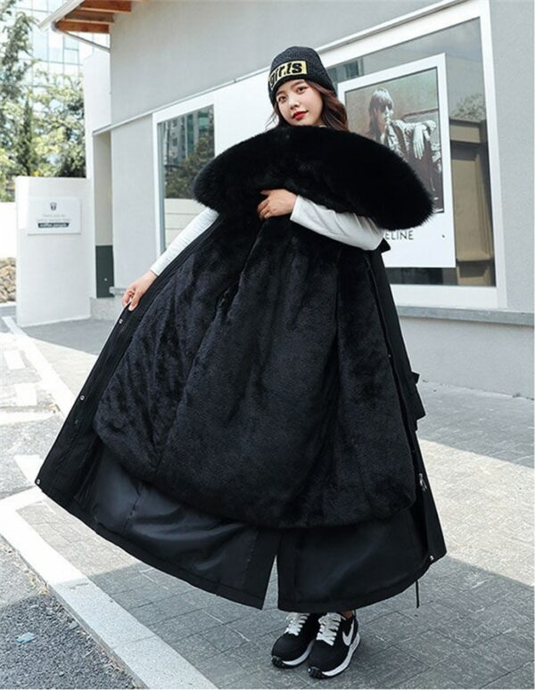 Long Parka Reversible Hooded Coat - Image 5