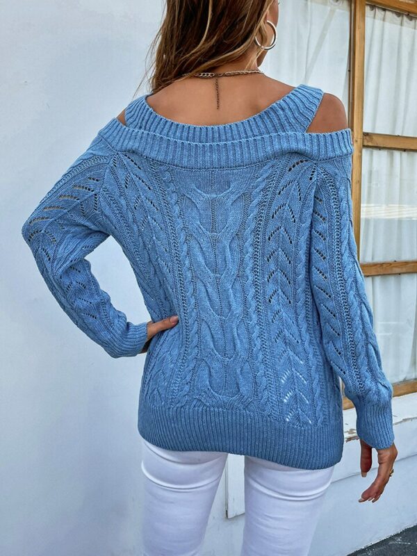 Twist Vintage Off Shoulder Sweater - Image 4