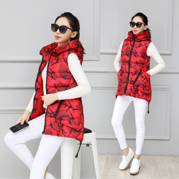 Camo Insp Hooded Gilet - Image 2