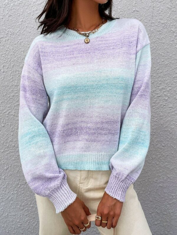 Ombre Tie Dye Sweater Women
