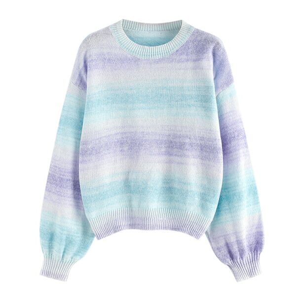 Ombre Tie Dye Sweater Women - Image 2