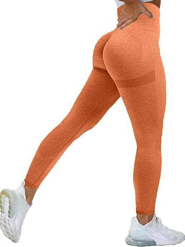 Seamless High Waist Workout Leggings - Image 3