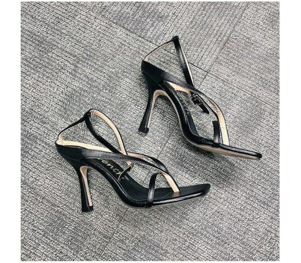 Black Ankle Strap Pumps - Image 2
