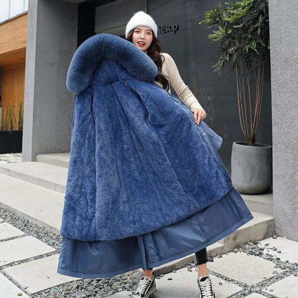 Long Parka Reversible Hooded Coat - Image 4