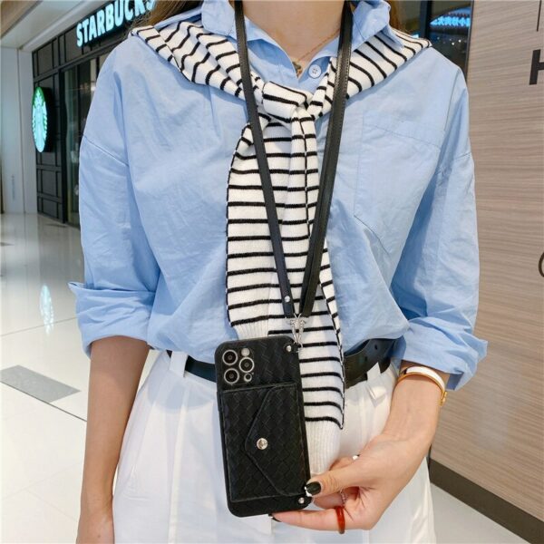 Luxury Braided iPhone Wallet Bag - Image 3