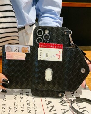 Luxury Braided iPhone Wallet Bag
