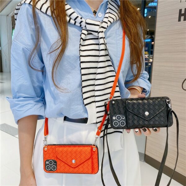 Luxury Braided iPhone Wallet Bag