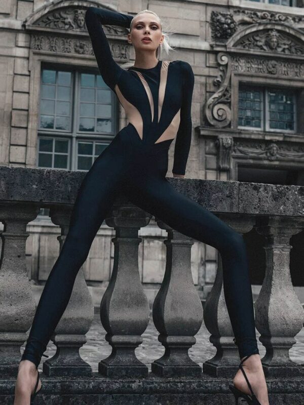 High Waist One-Piece Jumpsuit - Image 3