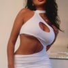 White Cut Out Mini Bodycon Dress - Image 2