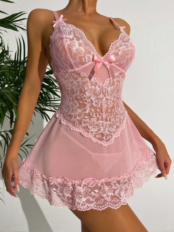 Red Babydoll Lingerie - Image 3
